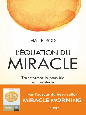 cover image of L'Équation du miracle--Transformer le possible en certitude
